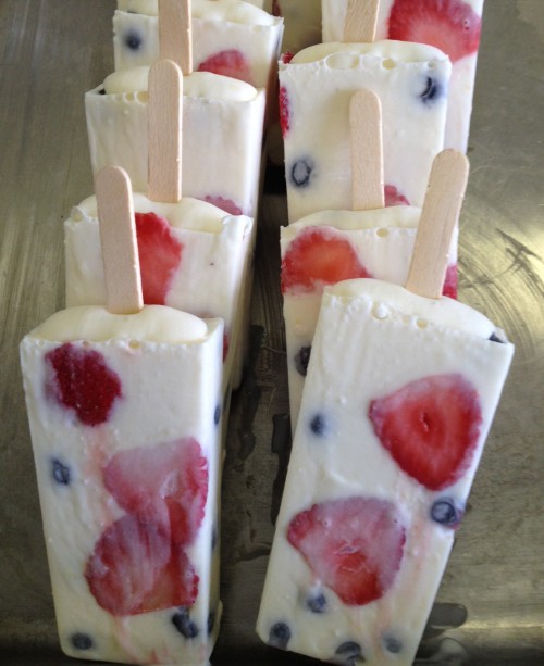 Red White and Blueberry pops are delicious and patriotic